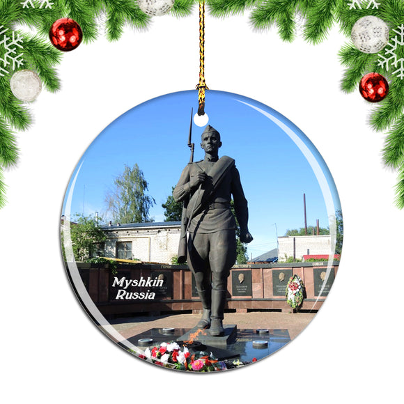 Russia Victory Memorial Myshkin Christmas Ornament