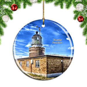 Sweden Scania Lighthouse Christmas Ornament