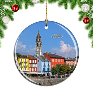 Switzerland Ascona Ticino Christmas Ornament