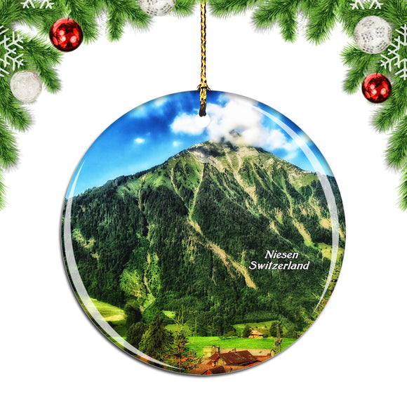 Switzerland Niesen Christmas Ornament