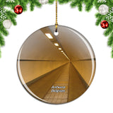 Belgium Antwerp Bike Tunnel Christmas Ornament