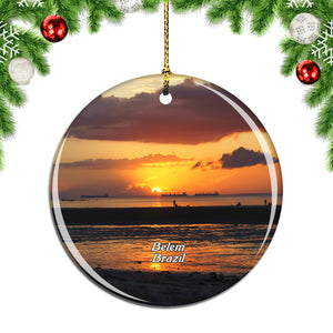 Brazil Beach Belem Christmas Ornament