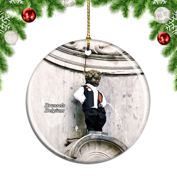 Belgium Brussels Piss Child Christmas Ornament