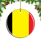 Belgium Flag Christmas Ornament