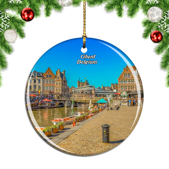 Belgium Ghent Promenade Christmas Ornament