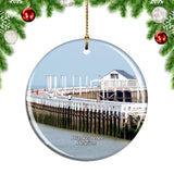 Belgium Port Exit Blankenberge Christmas Ornament