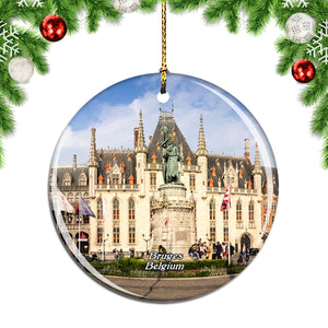 Belgium Provinciaal Hof Bruges Christmas Ornament