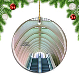 Belgium Railway Station Liege Christmas Ornament