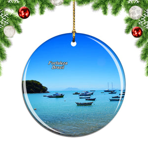 Brazil Beach Fortaleza Christmas Ornament