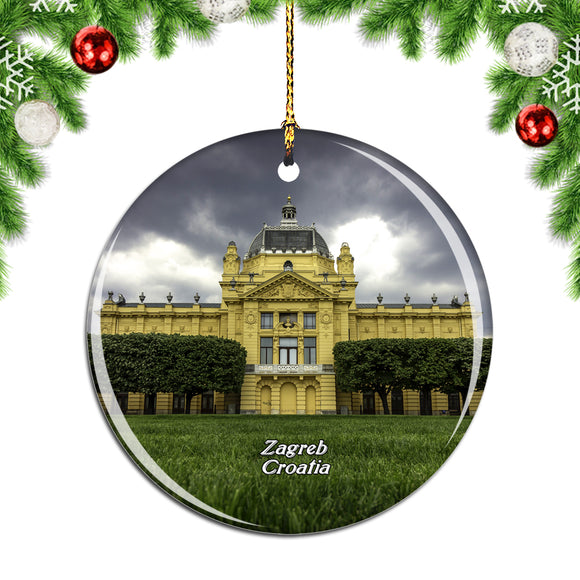 Croatia Art Pavilion Zagreb Christmas Ornament