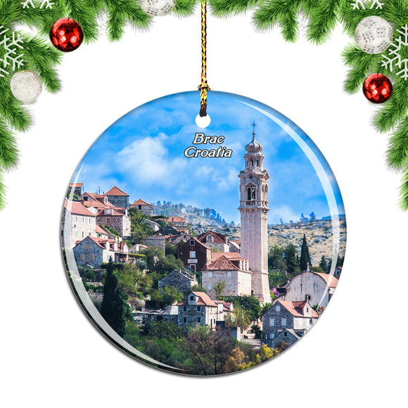 Croatia Brac Lozisco Christmas Ornament