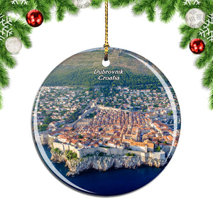 Croatia Dubrovnik City Christmas Ornament