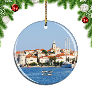 Croatia Korcula Christmas Ornament