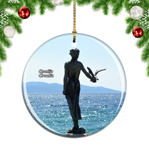 Croatia Opatija Christmas Ornament