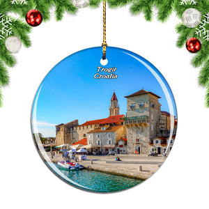 Croatia Trogir Historic Center Christmas Ornament