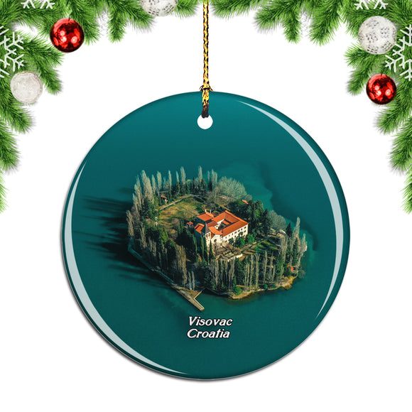 Croatia Visovac Island Krka Park Christmas Ornament