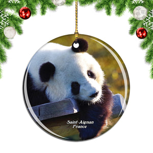 France Beauval Zoo Park Saint-Aignan Christmas Ornament