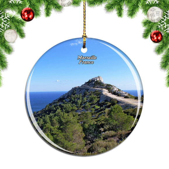 France Calanque Marseille Christmas Ornament