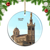 France Marseille Notre-Dame Christmas Ornament