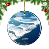 Iceland Aerial View Christmas Ornament