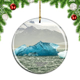 Iceland Glacier Lagoon Jokulsarlon Christmas Ornament