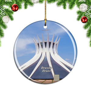 Brazil Catedral Metropolitana Brasilia Christmas Ornament