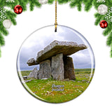 Ireland Burren Dolmen New Stone Age Tomb Christmas Ornament