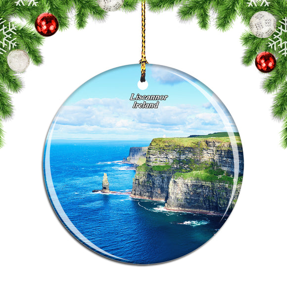 Ireland Cliffs Of Moher Munster Christmas Ornament