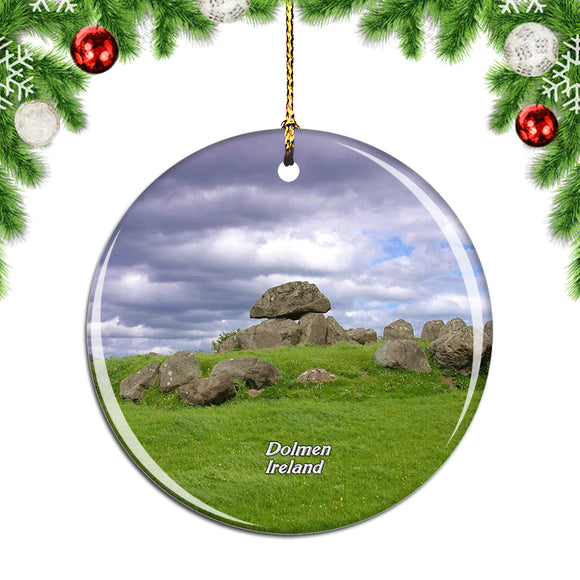 Ireland Dolmen Place Of Worship Tomb Christmas Ornament