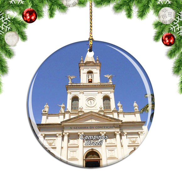 Brazil Cathedral Campinas Christmas Ornament