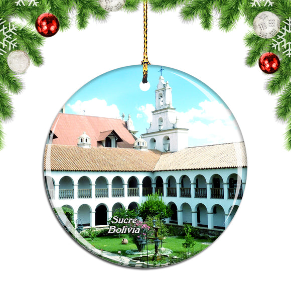 Sucre Bolivia Christmas Ornament