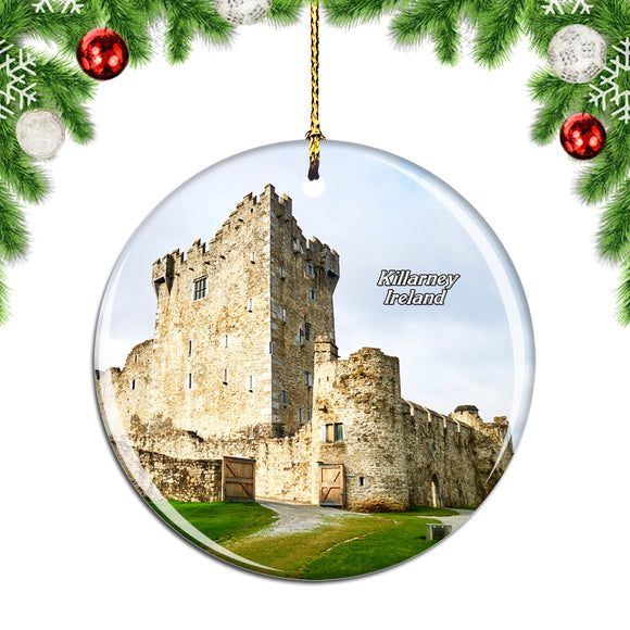 Ireland Ross Castle Killarney Christmas Ornament