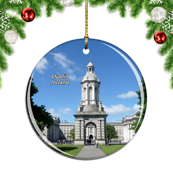 Ireland Trinity College Dublin Christmas Ornament