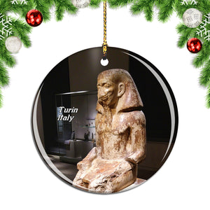 Italy Turin Egyptian Museum Christmas Ornament