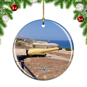 Malta Fort Rinella Kalkara Christmas Ornament