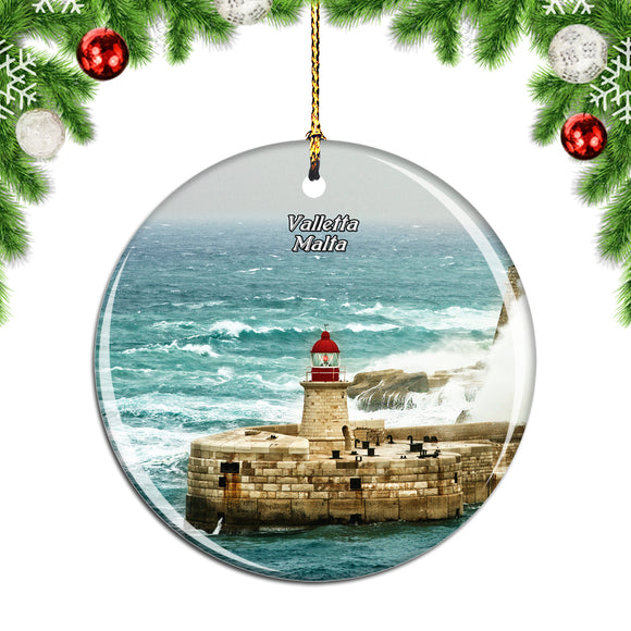 Malta Valletta Christmas Ornament