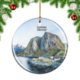 Norway Dawn Lofoten Christmas Ornament