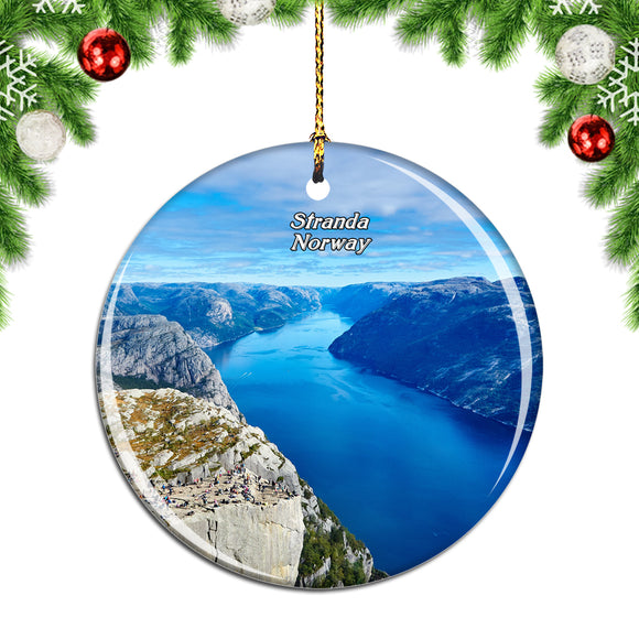 Norway Geiranger Fjord Stranda Christmas Ornament