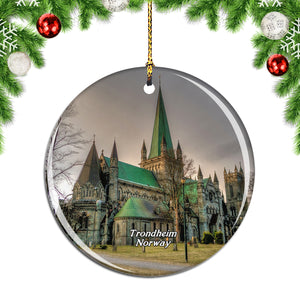 Norway Nidaros Cathedral Trondheim Christmas Ornament