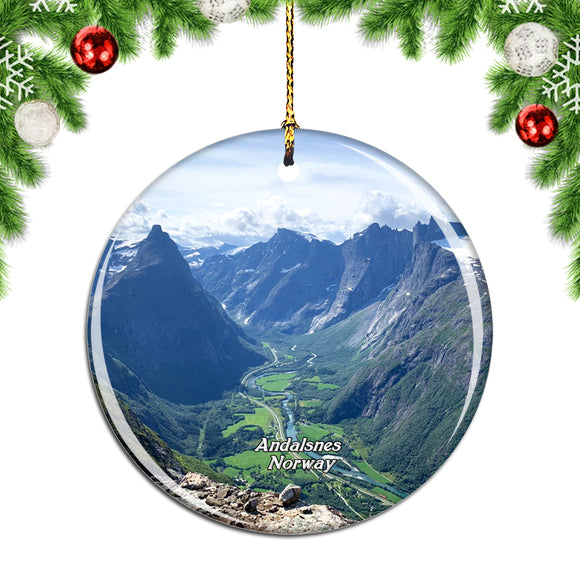 Norway Romsdalseggen Andalsnes Christmas Ornament