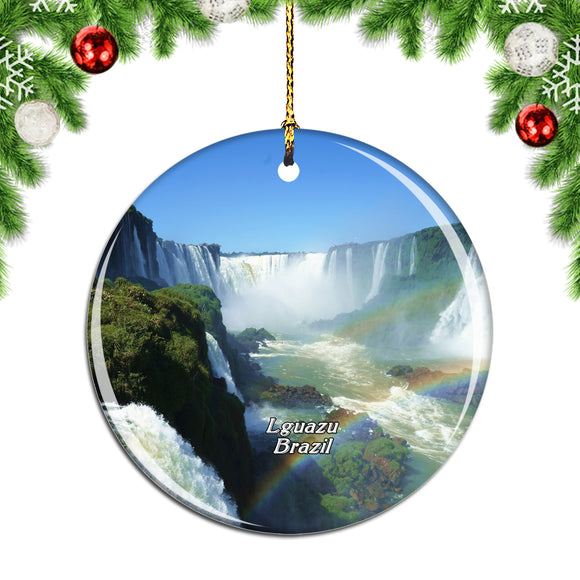 Brazil Iguazu Falls Christmas Ornament