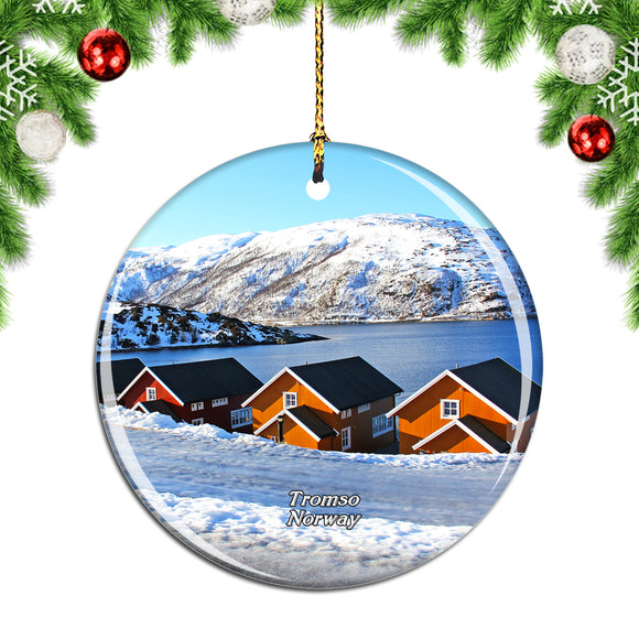 Norway Tromso Fjords Christmas Ornament