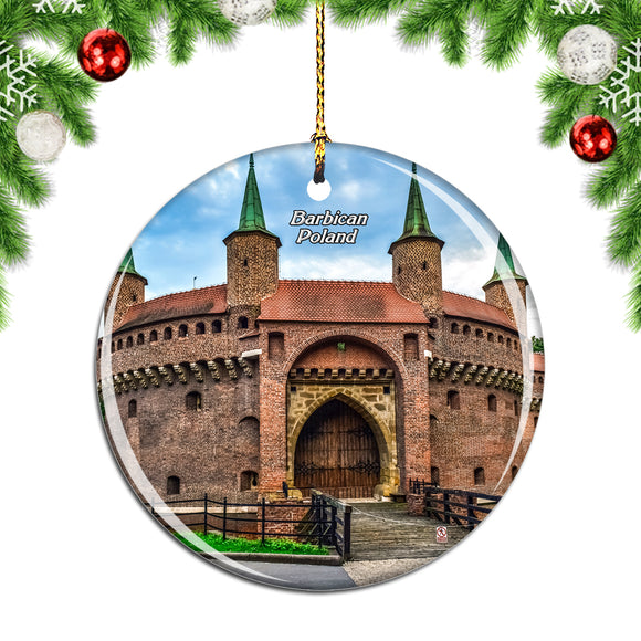 Poland Barbican Fort Christmas Ornament