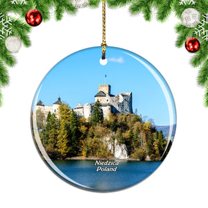 Poland Castle Niedzica Christmas Ornament