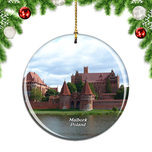 Poland Malbork Castle Christmas Ornament