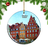 Poland Market in Wroclaw Christmas Ornament