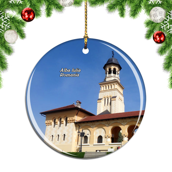 Romania Alba Iulia Castle Christmas Ornament