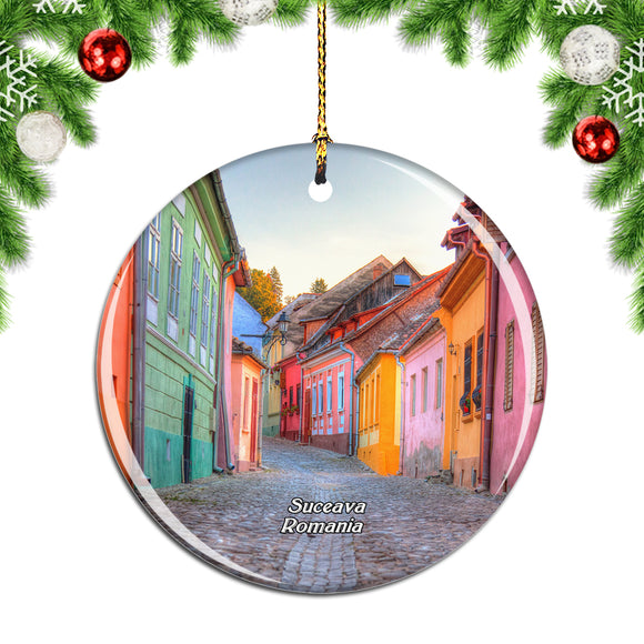 Romania Painted Monasteries of Bucovina Suceava Christmas Ornament