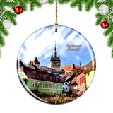 Romania Sighisoara Dracula's Birthplace Christmas Ornament