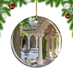 Romania Stavropoleos Monastery Bucharest Christmas Ornament